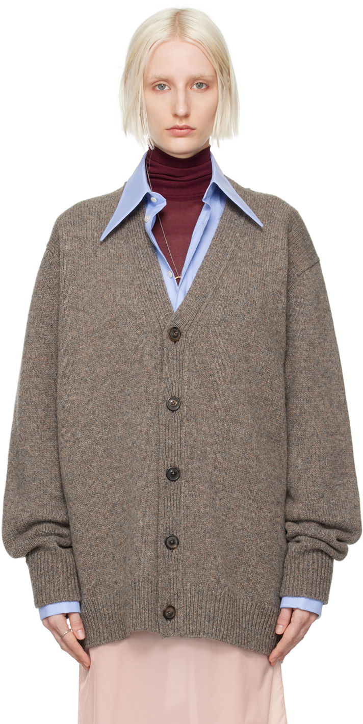 Пуловер Maison Margiela Gray Shetland Cardigan Сиво | S50HP0016 M13059, 0