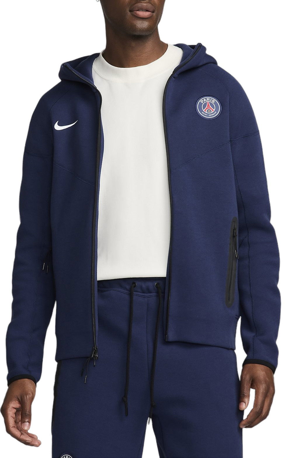Суитчър Nike PSG MNK TCHFLC FZWR HDY ESN Тъмно синьо | fz7224-410, 0