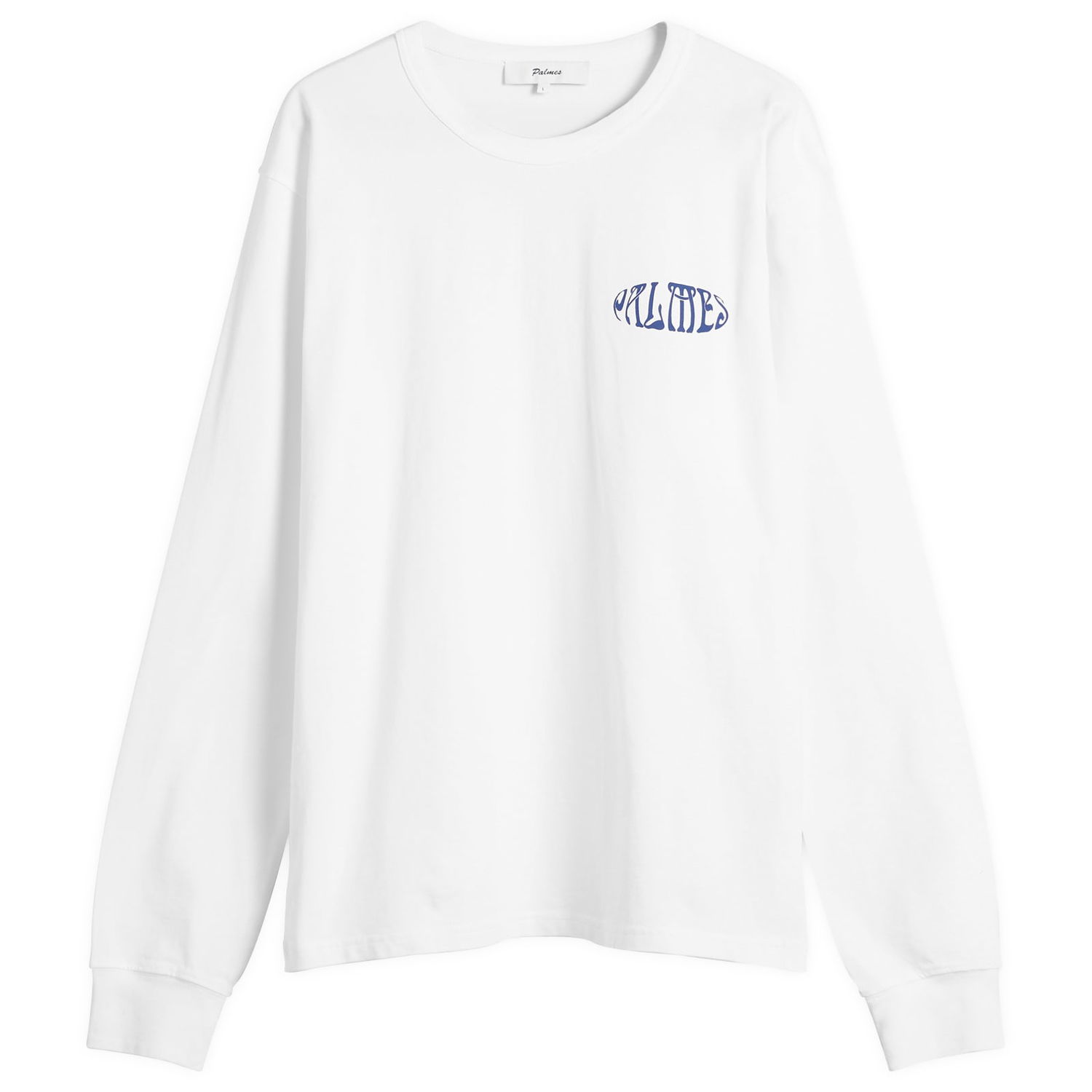 Тениска Palmes Palmes Angels Long Sleeve T-Shirt, Size Small Бяло | P15-0034-001, 1