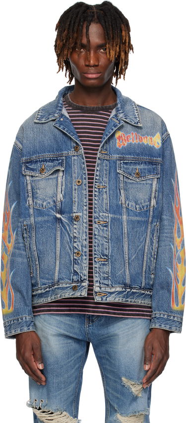 Яке We11done We11done Blaze Logo Denim Jacket Синьо | WD-DJ0-25-318-U-BL, 0