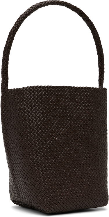 Голяма пазарска чанта The Row The Row Medium Woven Tote Bag Кафяво | W1744-WL60, 2