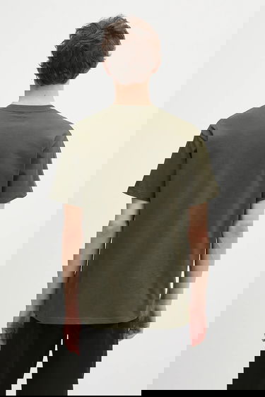 Тениска Carhartt WIP S/S Script Embroidery T-Shirt Зелено | I030435.2QHXX, 2