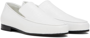 Облекло TOTEME TOTEME 'The Croco Oval' Loafers Бяло | 234-WAS813-LE0023, 3