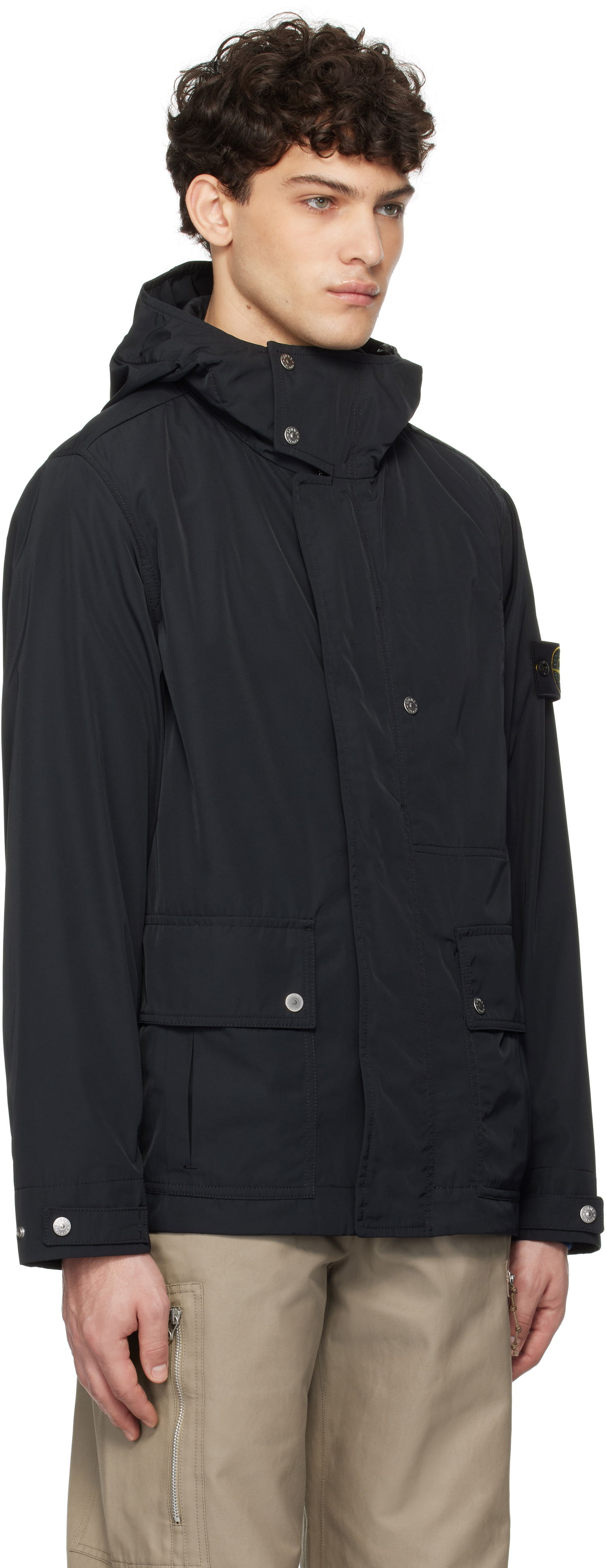 Парка Stone Island Stone Island Micro Twill Parka Черно | K1S15 4100006 S0026, 1