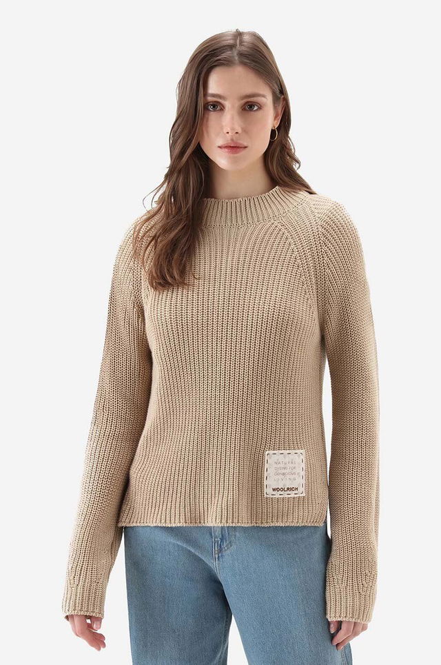 Crewneck Patch Pocket Sweater