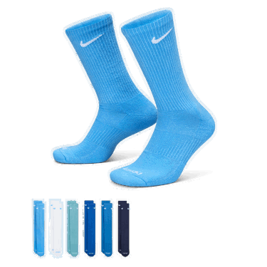 Чорапи Nike Everyday Plus Cushioned Training Socks (6 Pairs) Синьо | SX6897-937, 0