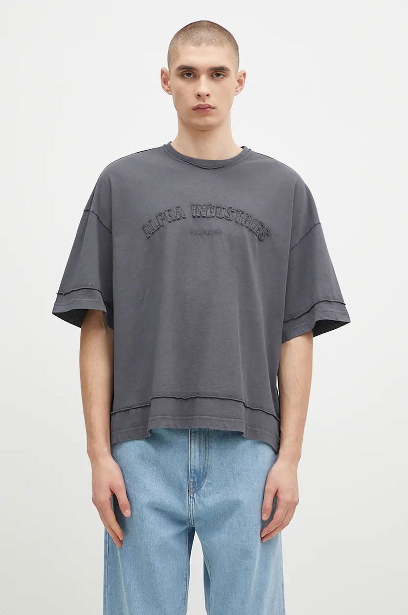 Тениски и потници Alpha Industries Open Edge T-Shirt Сиво | 148505