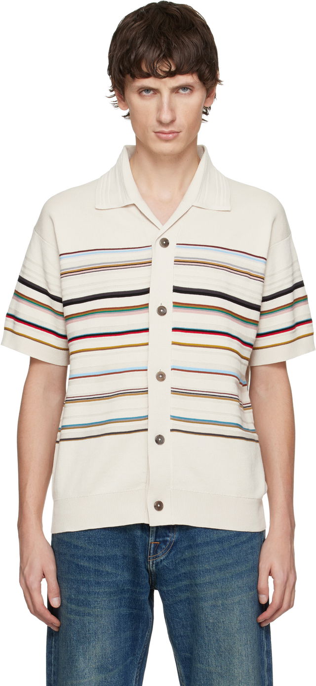 Signature Stripe Short-Sleeve Knit Polo