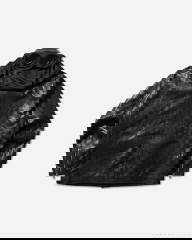 Яке C.P. Company Slam Jam Leather Mille Jacket with Goggle Hood Черно | 19CSOW700S 001, 3