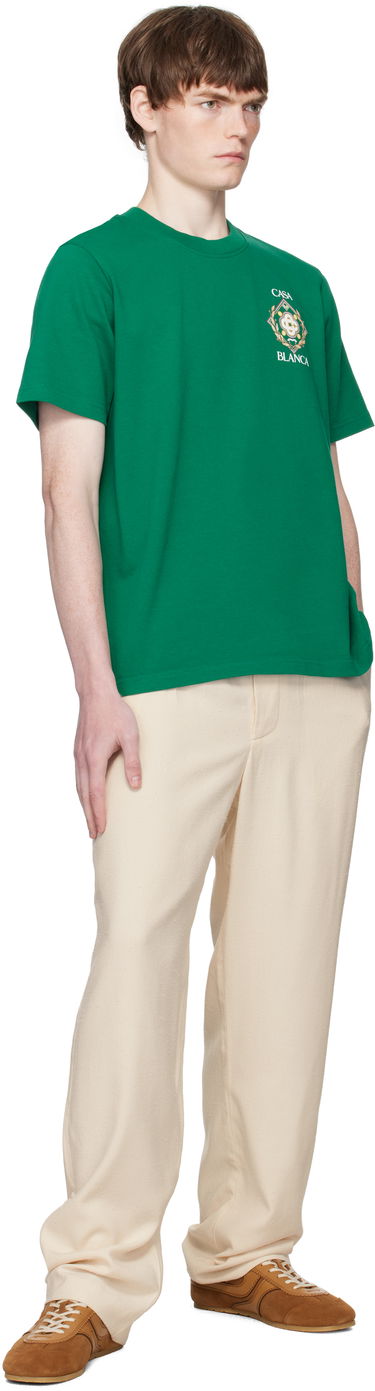 Тениска Casablanca Casablanca Championship Diamond T-Shirt Зелено | MPF25-JTS-001-13-EX, 3