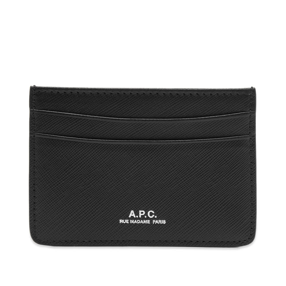 Портфейл A.P.C. A.P.C. Andre Card Holder Черно | PXBJQ-H63028-LZZ, 0