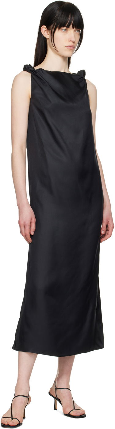 Pокля Loulou de Saison Loulou de Saison Moun Midi Dress Черно | MOUN, 3