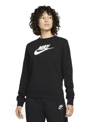 Суитчър Nike Sportswear Club Fleece Logo Crew-Neck Sweatshirt Черно | DQ5832-010