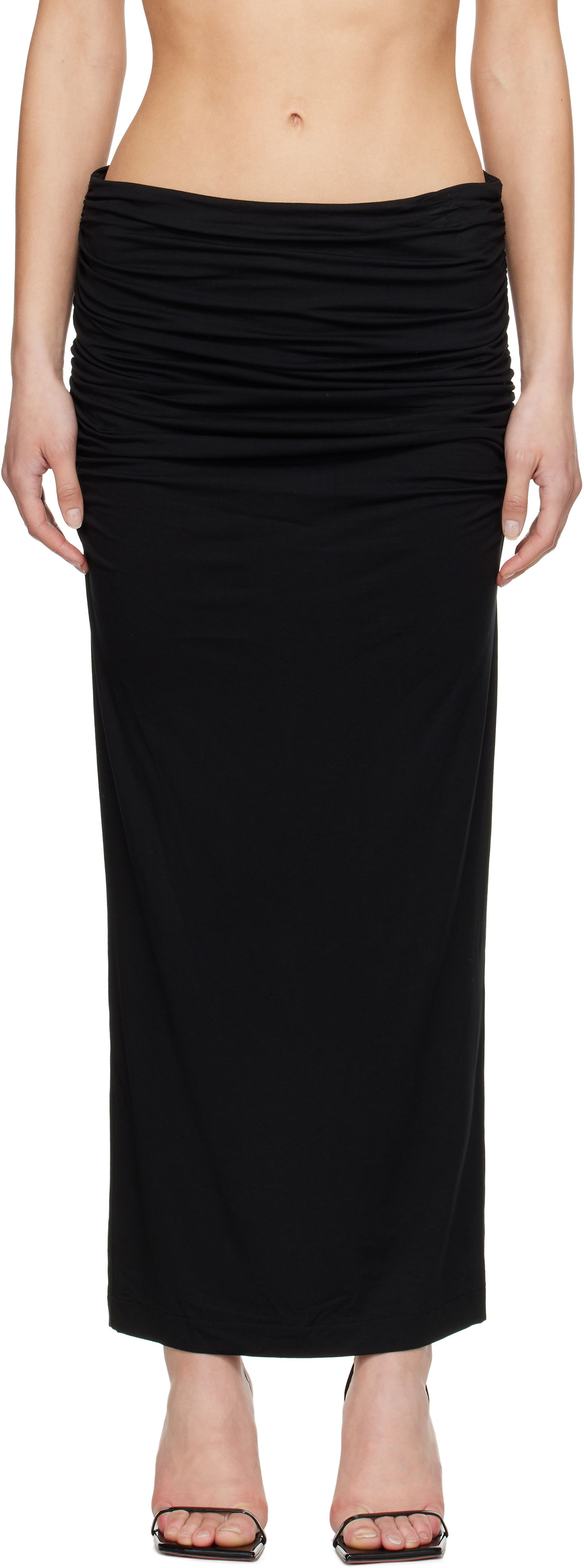Пола Entire Studios Entire Studios Surge Maxi Skirt Черно | ESW-S25-7011-SO, 0