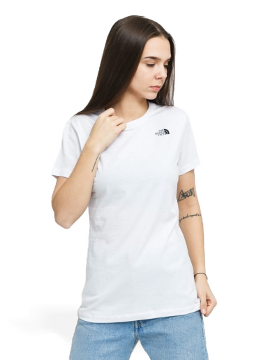 Тениска The North Face SS Simple Dome Tee Бяло | NF0A4T1AFN41