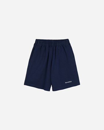 Къси панталони Sporty & Rich Serif Gym Short Тъмно синьо | SH621NA, 0