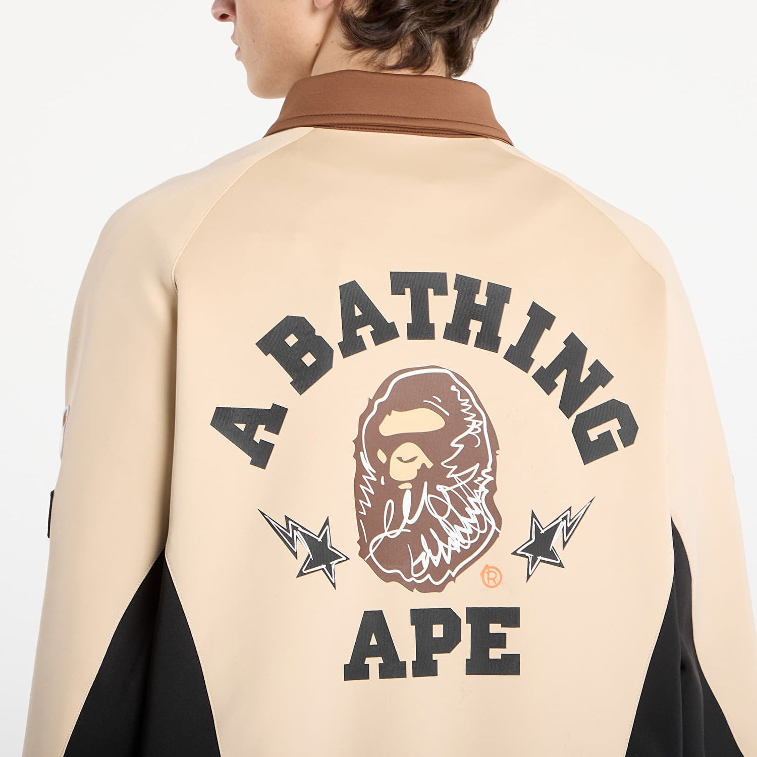 Яке BAPE BAPE® x FOOTSHOP - Track Jacket UNISEX Beige Бежово | 001LJL721302MBEI, 1