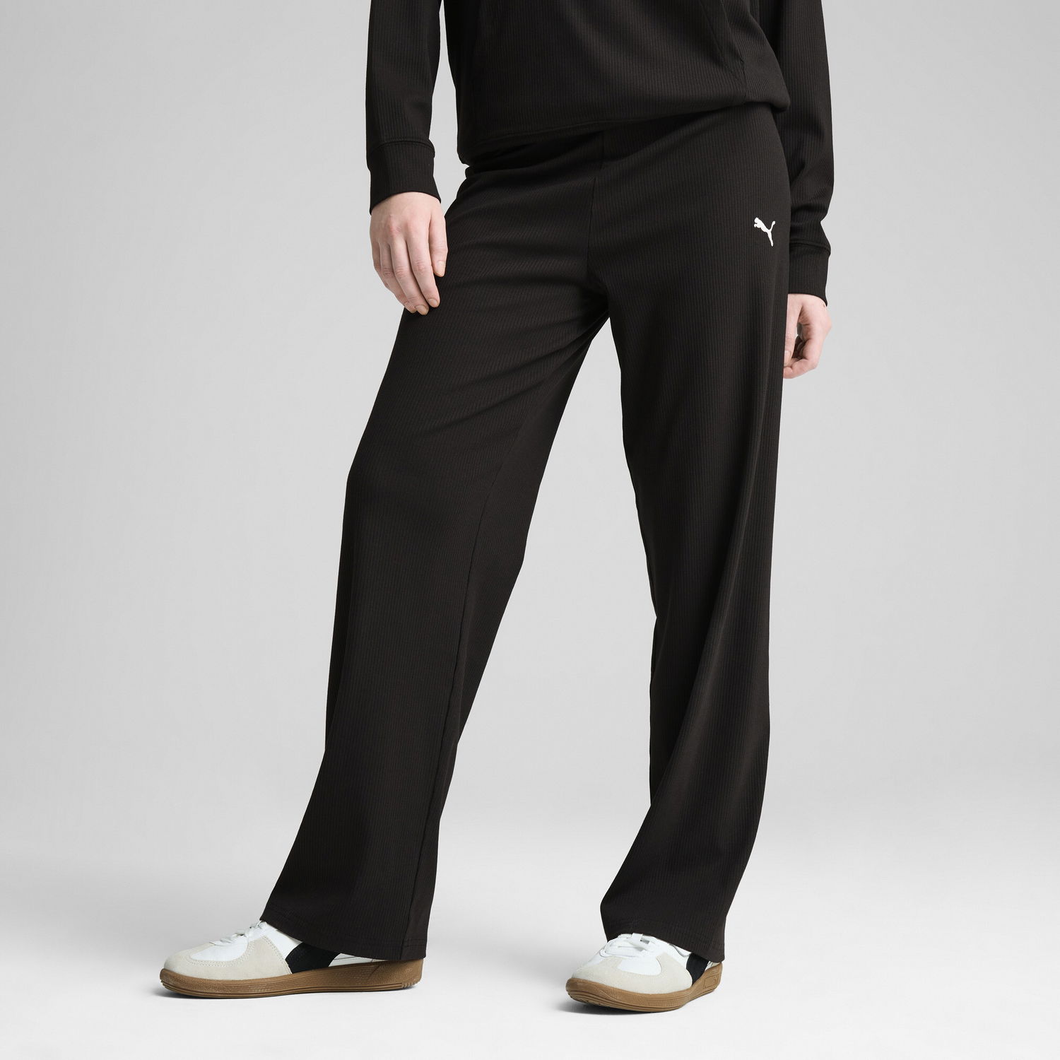 Панталони Puma ESS ELEVATED Straight Leg Rib Pants Черно | 685025_01, 0