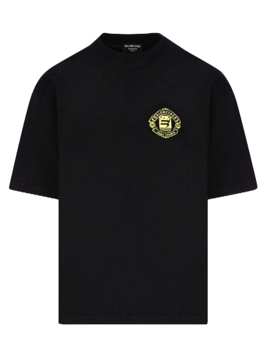 Тениска Balenciaga Quest T-Shirt Черно | 612966TLV611000