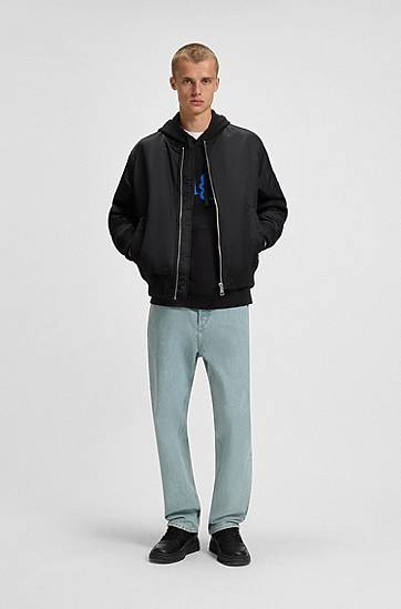 Суитчър BOSS HUGO Diraggy Puff Print Hoodie Черно | 50542796, 1
