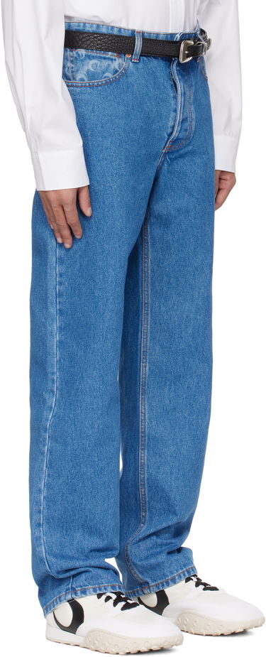 Дънки Marine Serre Marine Serre Moon Laser Loose Denim Jeans Синьо | MPA066A CDEN0002, 1