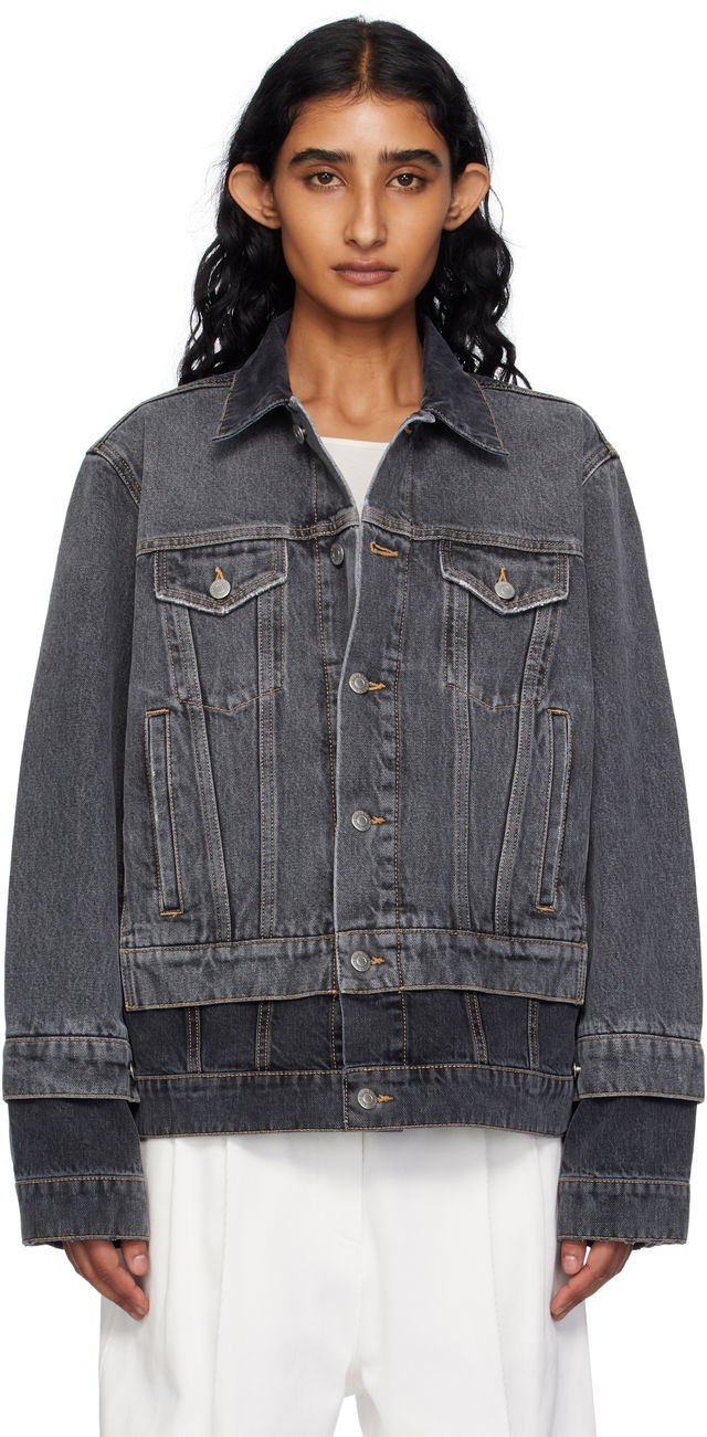 Stella McCartney Tonal Panelled Denim Jacket