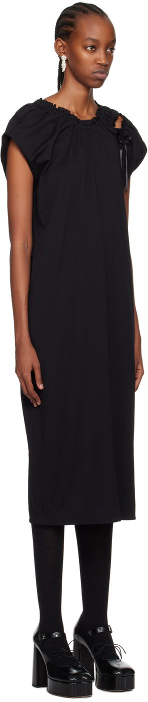 Pокля Simone Rocha Simone Rocha Shoulder Bite Midi Dress Зелено | 7273 0553, 4