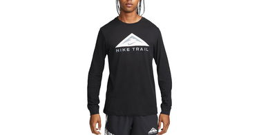 Тениска Nike Dri-FIT Trail Running Long Sleeve T-Shirt Черно | dv9381-010, 1