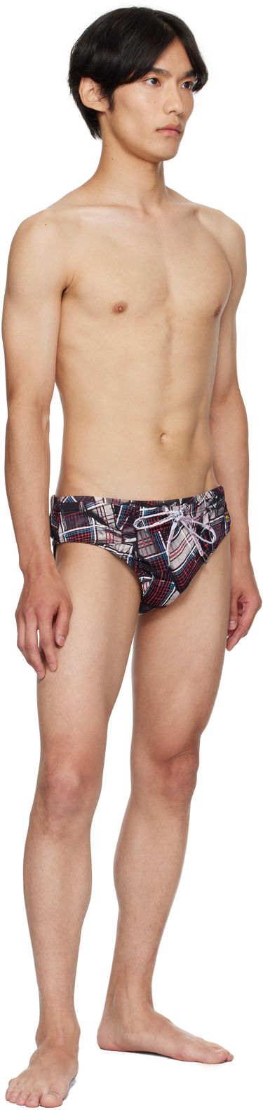 Бански Vivienne Westwood Vivienne Westwood Draped Tartan Swim Briefs Многоцветен | 81010006-J0099-, 3