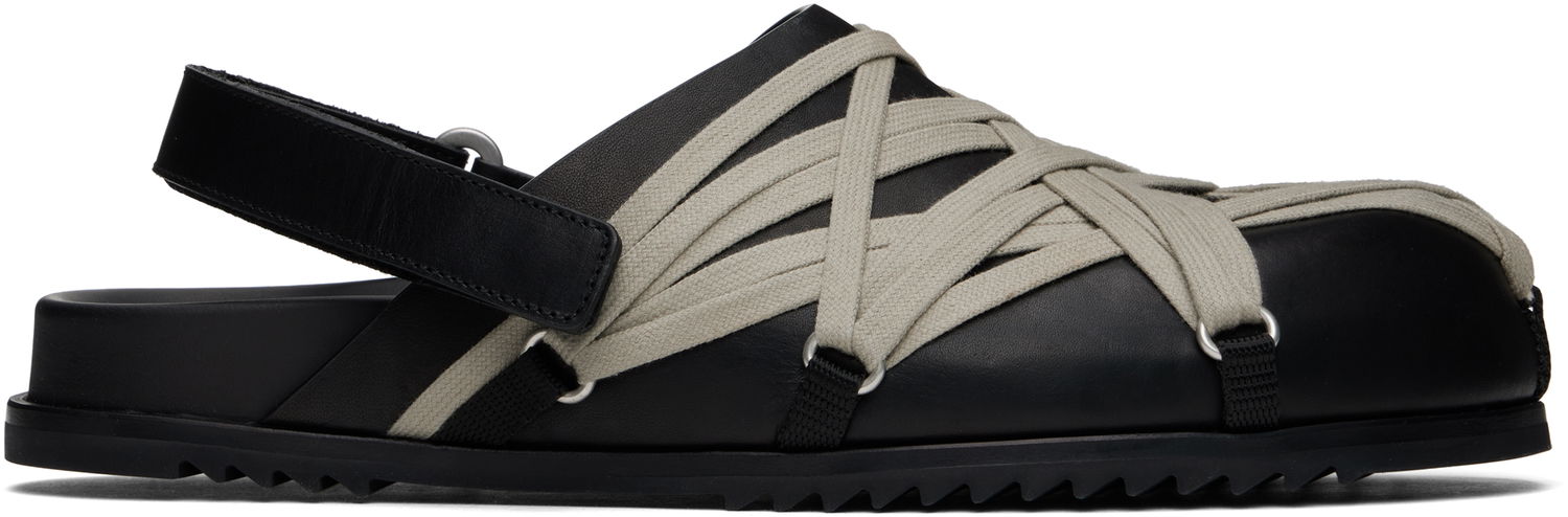 Облекло Rick Owens Rick Owens Hollywood Megalaced Mules Черно | RU01E5813 LOOW1, 0
