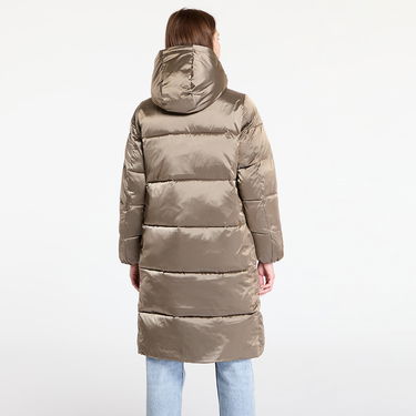 Пухо яке CALVIN KLEIN Shiny Satin Puffer Coat Brindle Бежово | J20J224617 PAV, 3