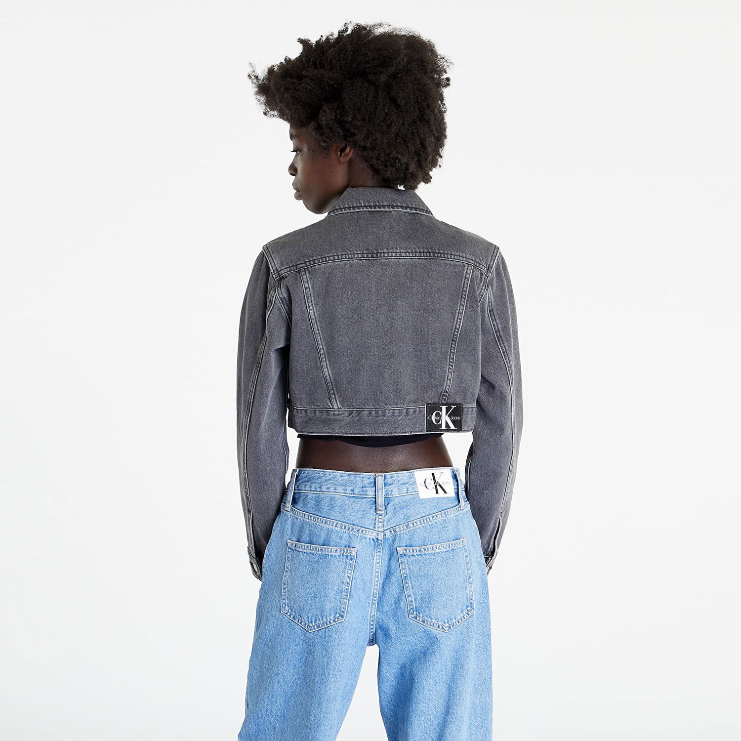 Яке CALVIN KLEIN Extreme Crop 90s Denim Jacket Сиво | J20J220656 1BY, 0