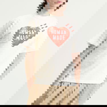 Тениска Human Made Big Heart T-Shirt Size Large Бяло | HM30TE015-WHT, 2