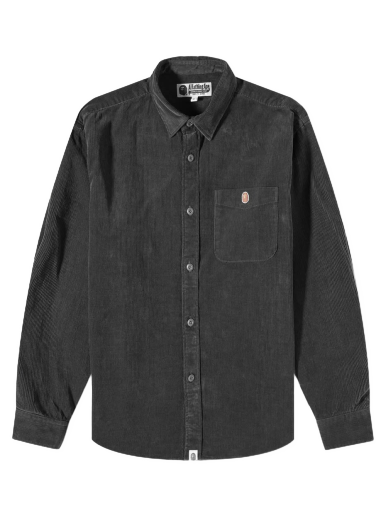 Риза BAPE One Point Corduroy Relaxed Fit Shirt Black Черно | 001SHI801007M-BLK