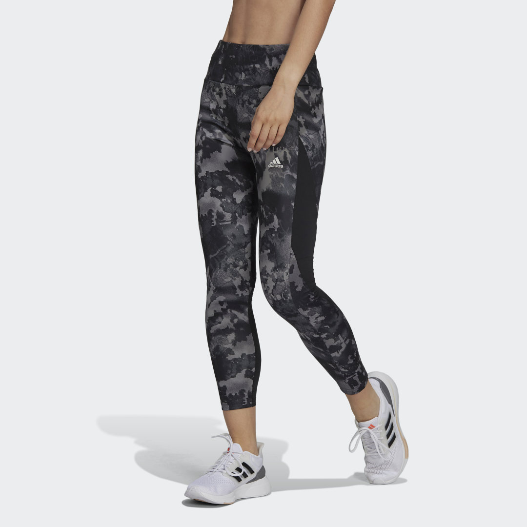 Клинове adidas Originals AEROREADY Designed to Move Print 7/8 High-Rise Leggings Черно | GS6351, 0