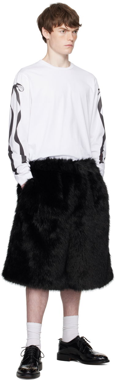 Тениска Simone Rocha Simone Rocha Ribbon Bow Tail Long Sleeve T-Shirt Бяло | 5194P54-M 0569, 4