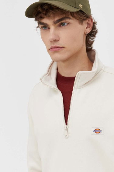 Пуловер Dickies Oakport Quarter Zip Sweat Бяло | DK0A4XD4F901, 4