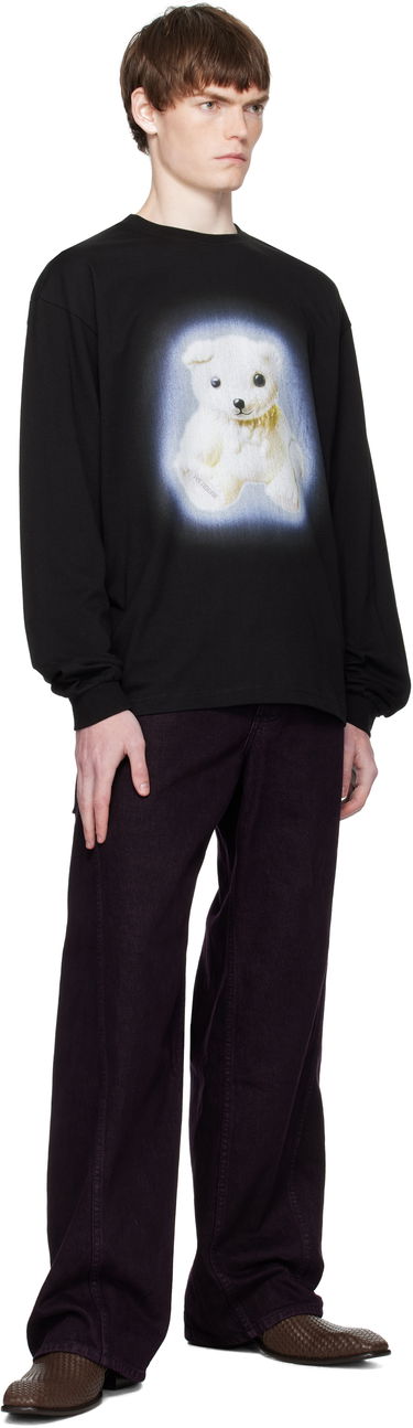 Тениска We11done We11done Glow Teddy Long Sleeve T-Shirt Черно | WD-TT2-25-775-U-BK, 3