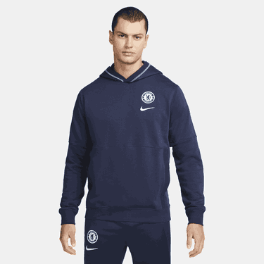Суитчър Nike Chelsea F.C. Travel Fleece Football Hoodie Тъмно синьо | DM2917-419, 3