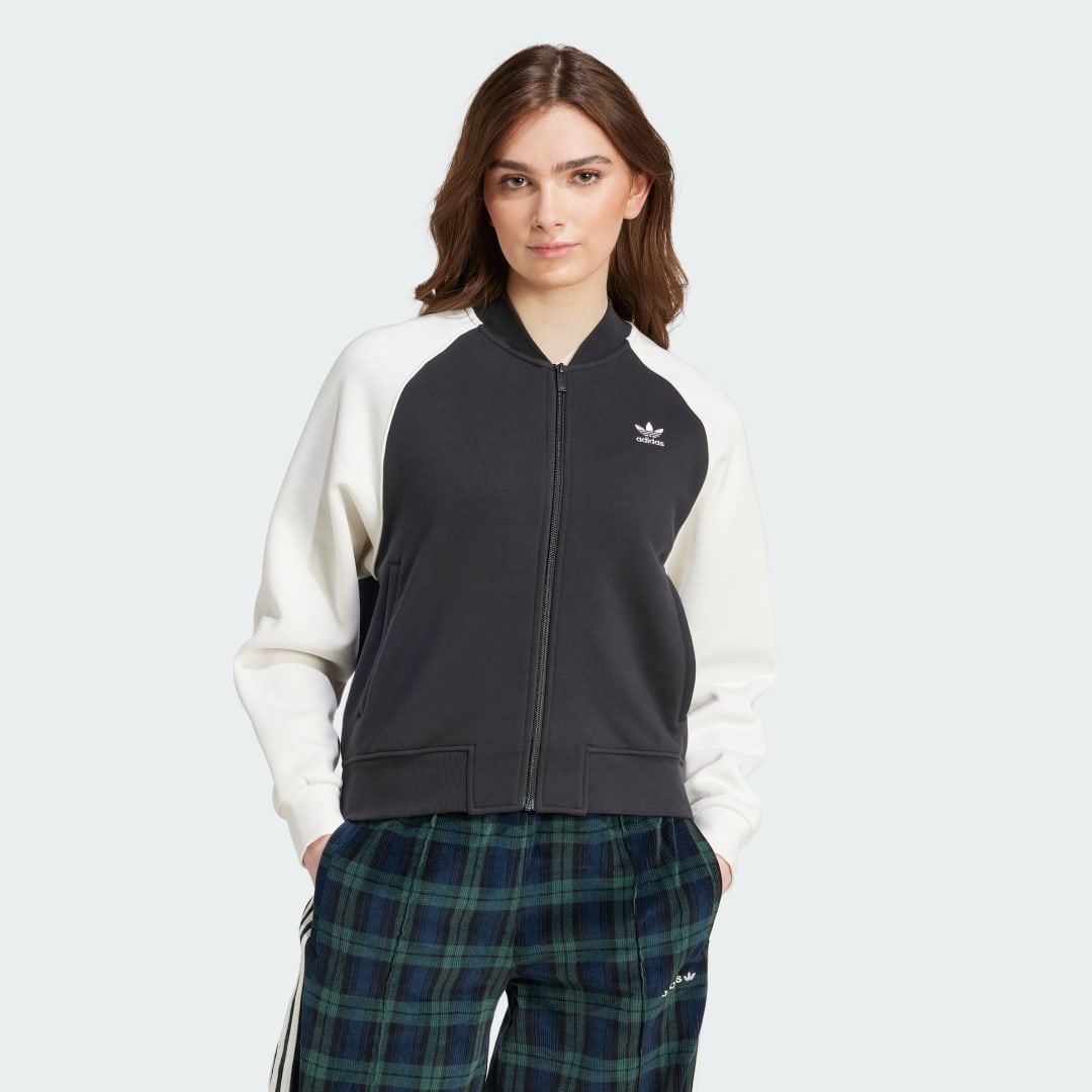 Яке бомбър adidas Performance Adicolor Classics Trefoil Colleague Черно | IZ2832, 0