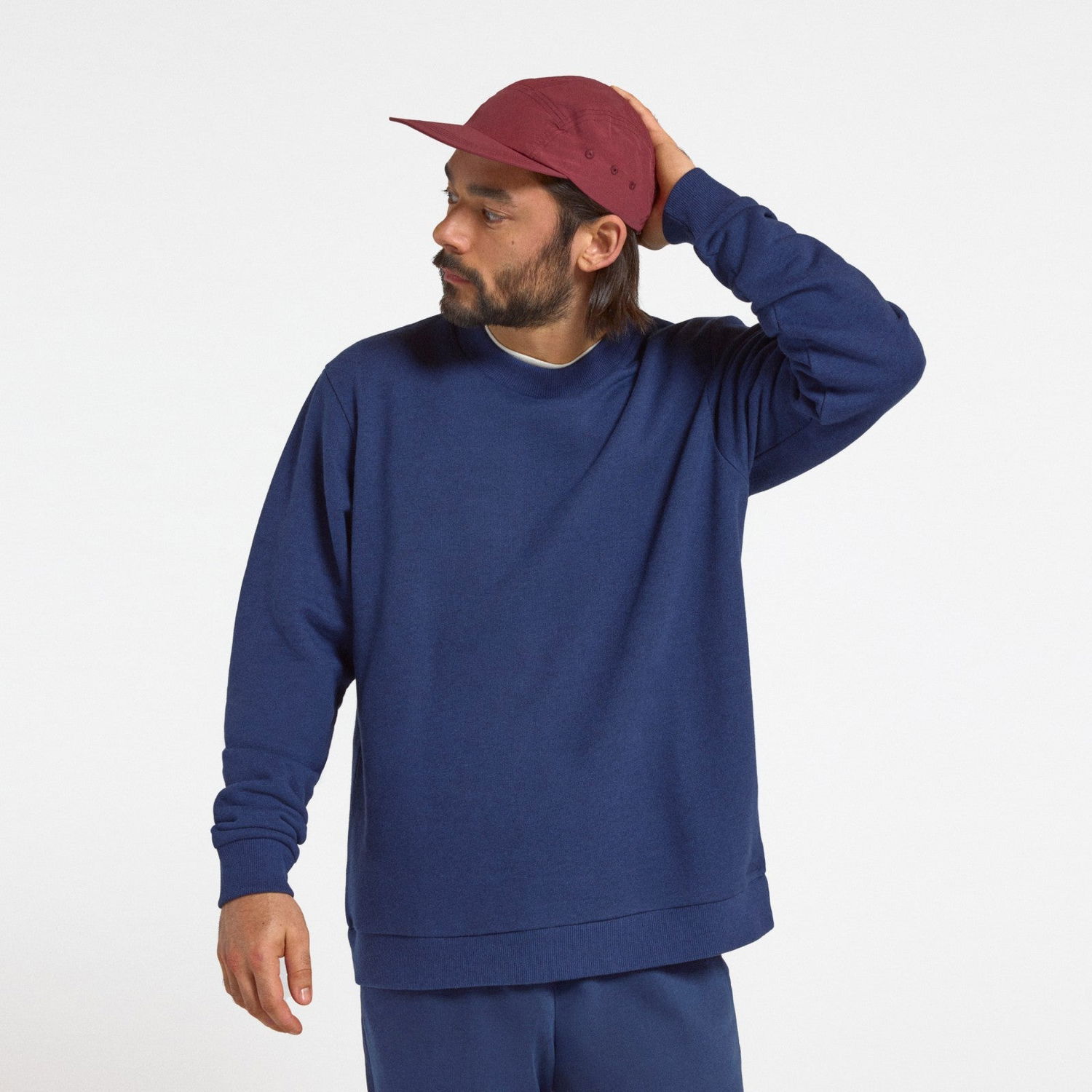 Пуловер Allbirds Merino Blend Sweatshirt Тъмно синьо | A11522M, 0