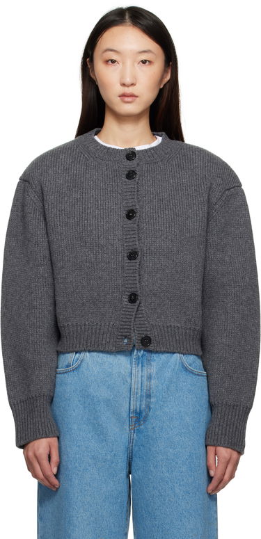 Пуловер Róhe Róhe Statement Shoulder Cardigan Сиво | 416-23-312, 0