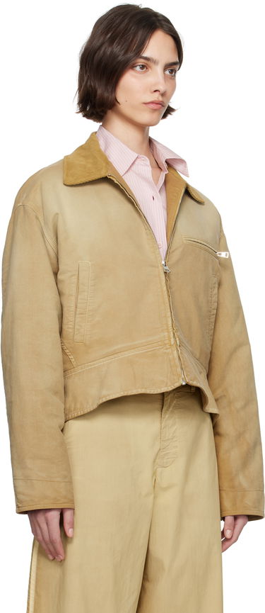 Яке бомбър JW Anderson JW Anderson Curved Hem Workwear Jacket Бежово | JK0380-PG1759, 1