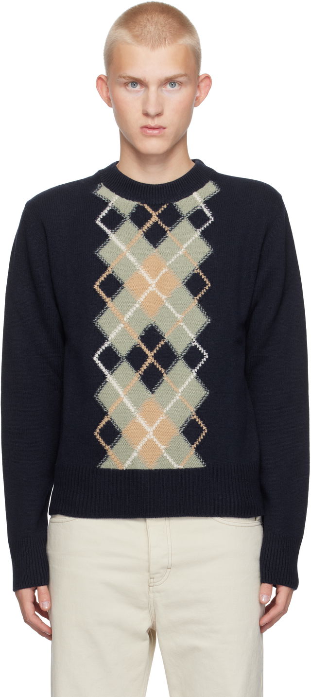 Argyle Crew Neck Sweater