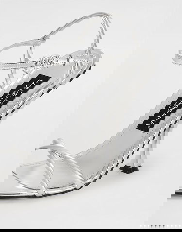 Кецове и обувки Dolce & Gabbana Dolce & Gabbana Mirror Calfskin Sandals Металик | CR1943AY82880998, 3