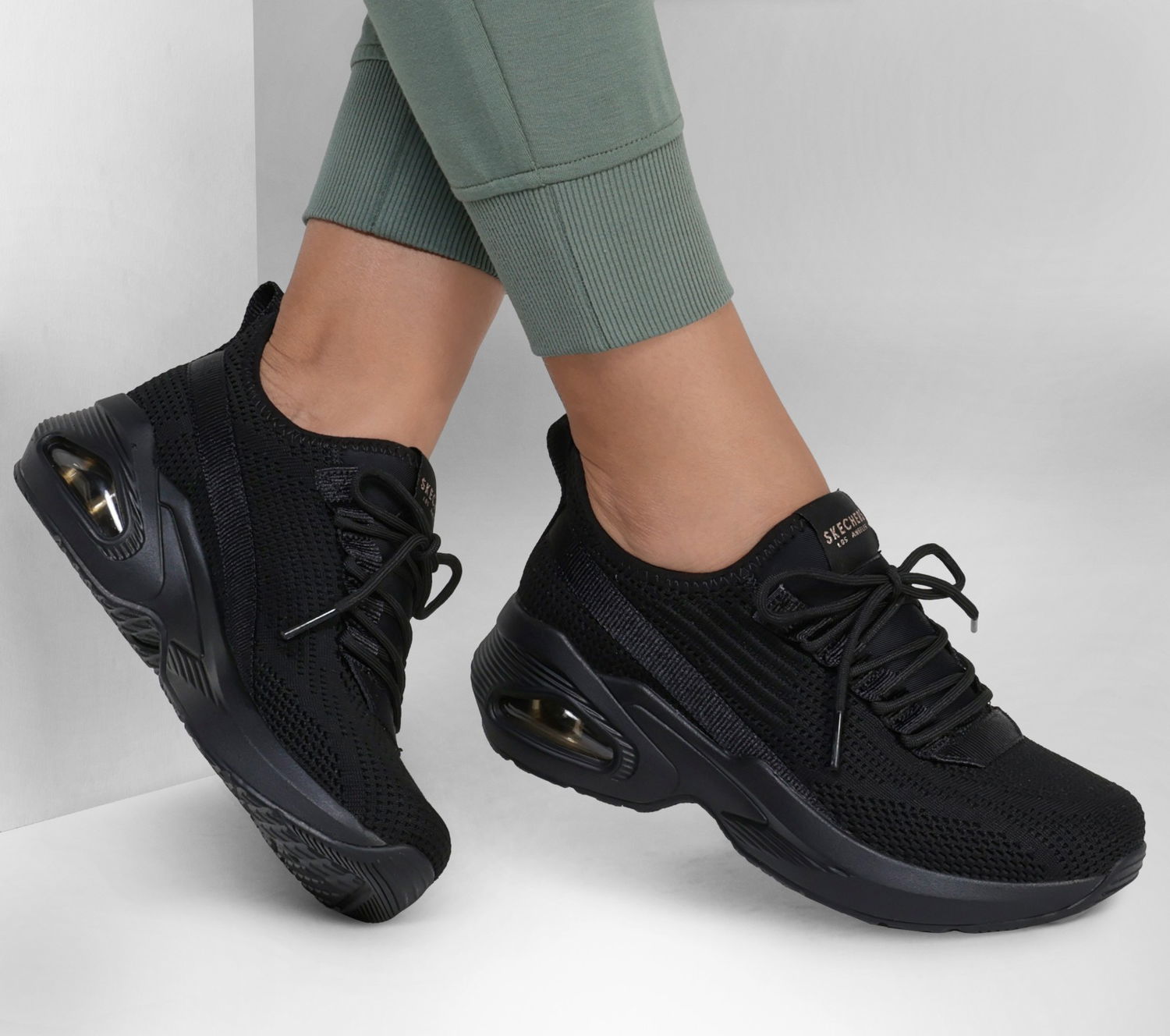 Кецове и обувки Skechers Uno Черно | 177062-BBK, 1