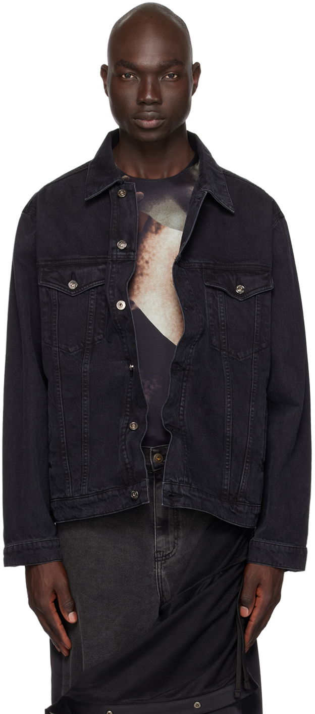 Яке Y/PROJECT Black Wire Denim Jacket Синьо | JACK76-S25, 0