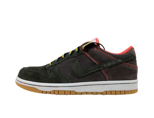 Кецове и обувки Nike Dunk Low Newsprint/Dark Army-Gum Light Brown W Черно | 308608-032