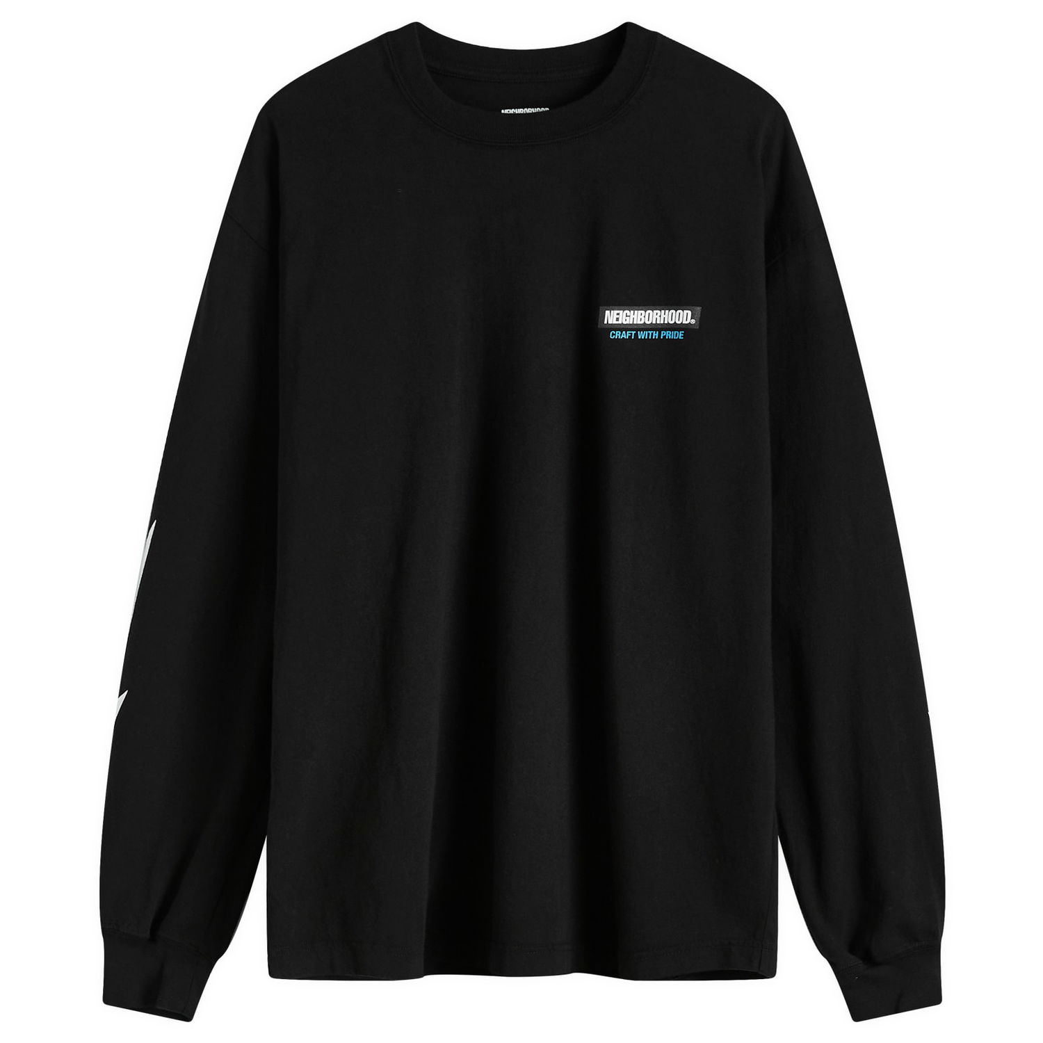 Тениска Neighborhood Long Sleeve T-Shirt Black Черно | 242PCNH-LT16-BLK, 0