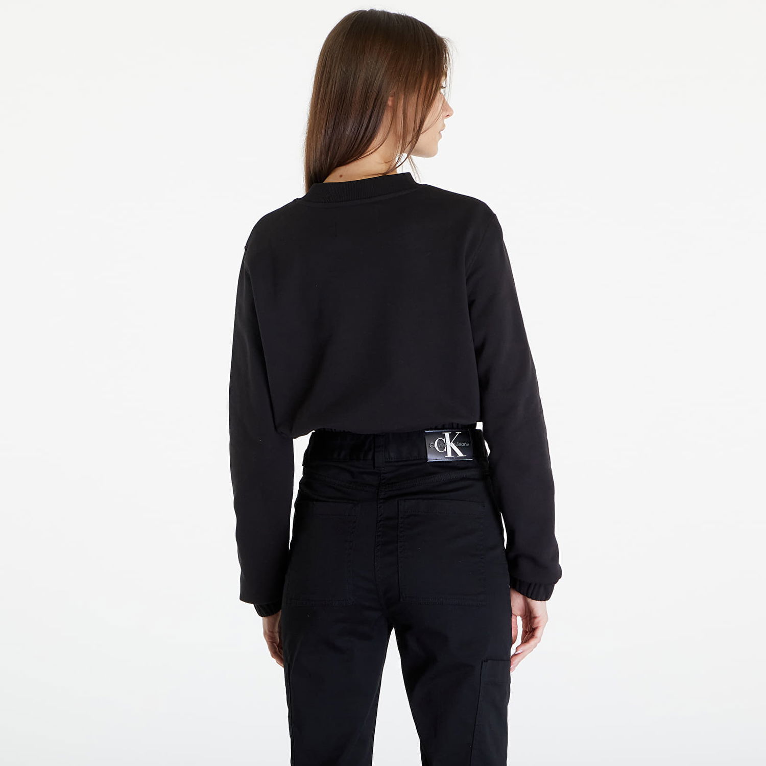 Суитчър CALVIN KLEIN Satin Boxes Crewneck Sweatshirt Black Черно | J20J223081 BEH, 1